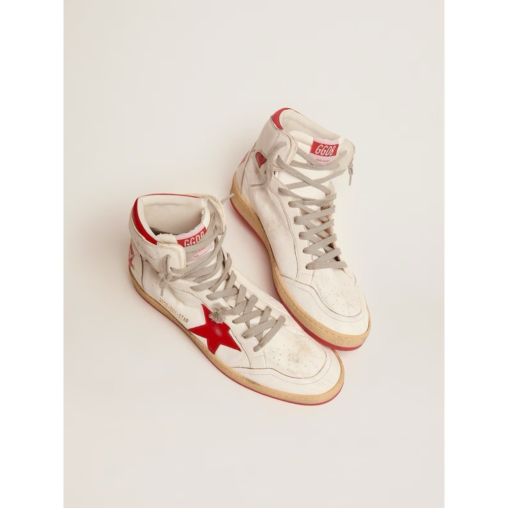 Golden‎ Goose Sky Star Nappa Leather High Top Sneakers Men's US 7 EU 40 NIB